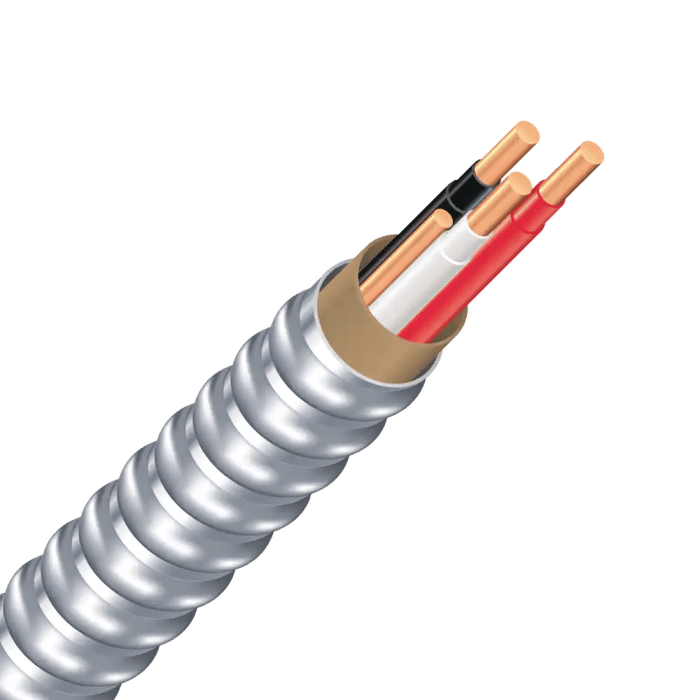 Type ac armored cable must be secured every