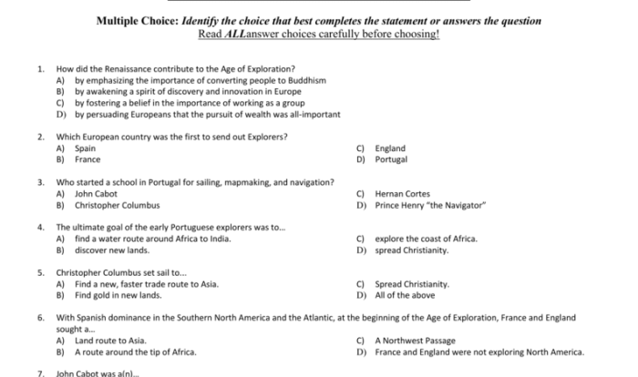 Age of exploration worksheet pdf answers